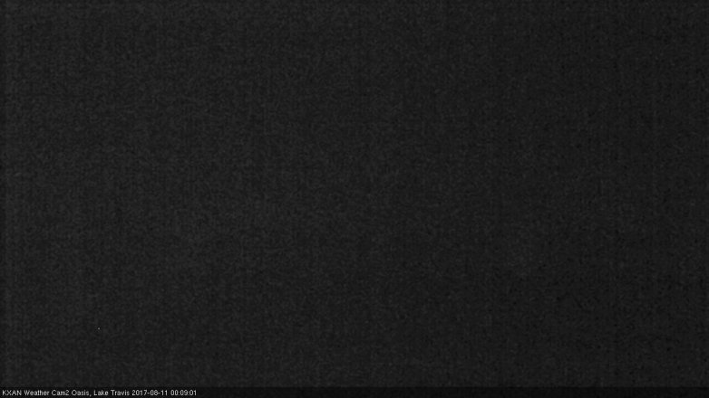 Lake Travis webcam, August 10, 2017 11:30 PM CT