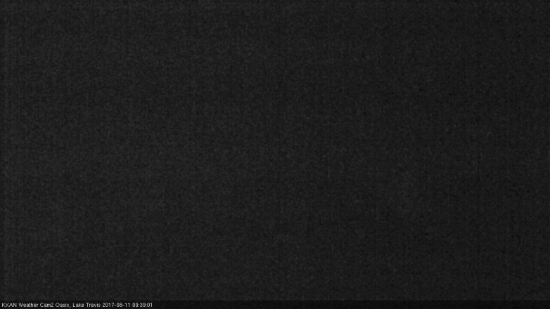 Lake Travis webcam, August 10, 2017 11:45 PM CT