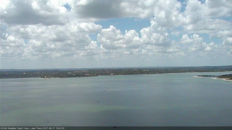 Lake Travis webcam, August 11, 2017 12:55 PM CT