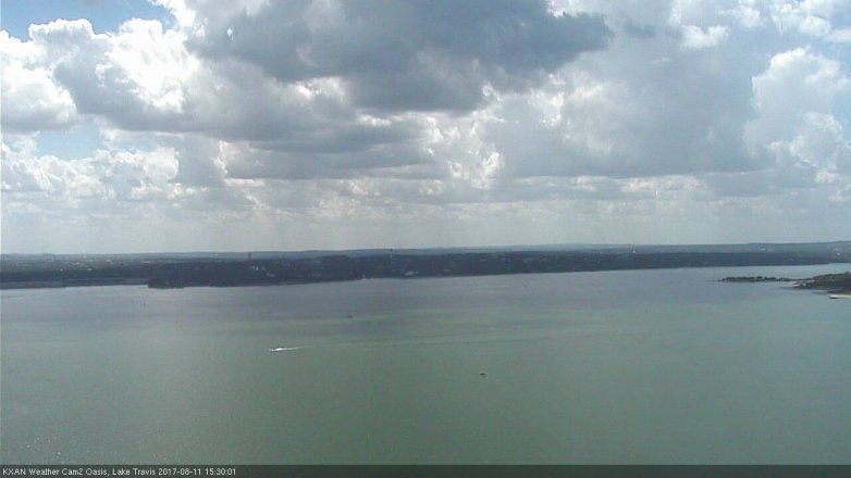 Lake Travis webcam, August 11, 2017 2:40 PM CT
