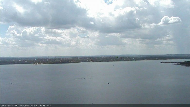 Lake Travis webcam, August 11, 2017 2:45 PM CT