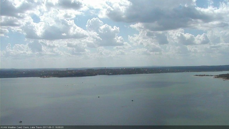 Lake Travis webcam, August 11, 2017 3:05 PM CT