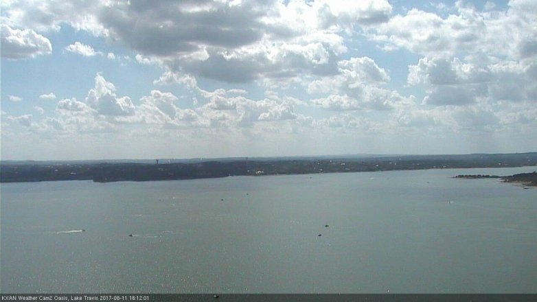 Lake Travis webcam, August 11, 2017 3:30 PM CT