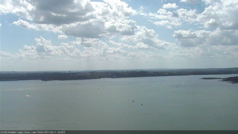 Lake Travis webcam, August 11, 2017 3:35 PM CT