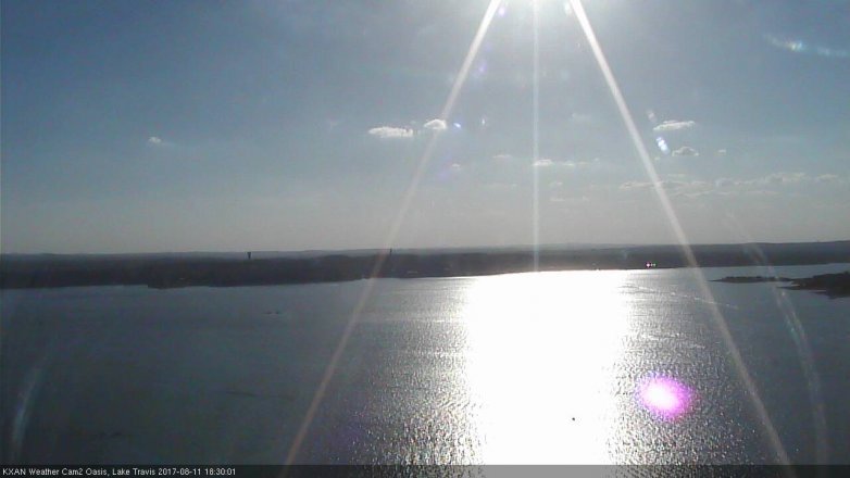 Lake Travis webcam, August 11, 2017 5:35 PM CT