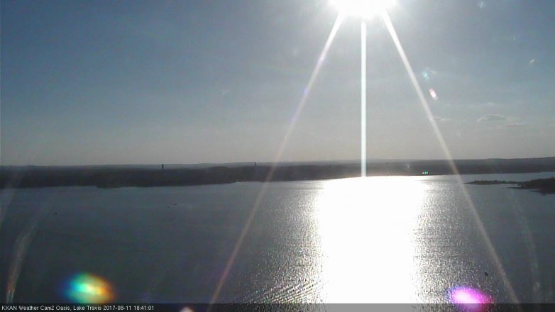 Lake Travis webcam, August 11, 2017 5:45 PM CT