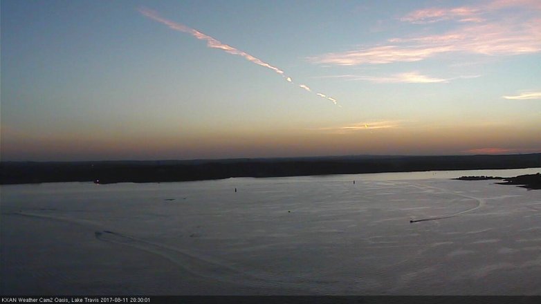 Lake Travis webcam, August 11, 2017 7:50 PM CT