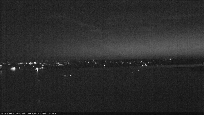 Lake Travis webcam, August 11, 2017 8:20 PM CT