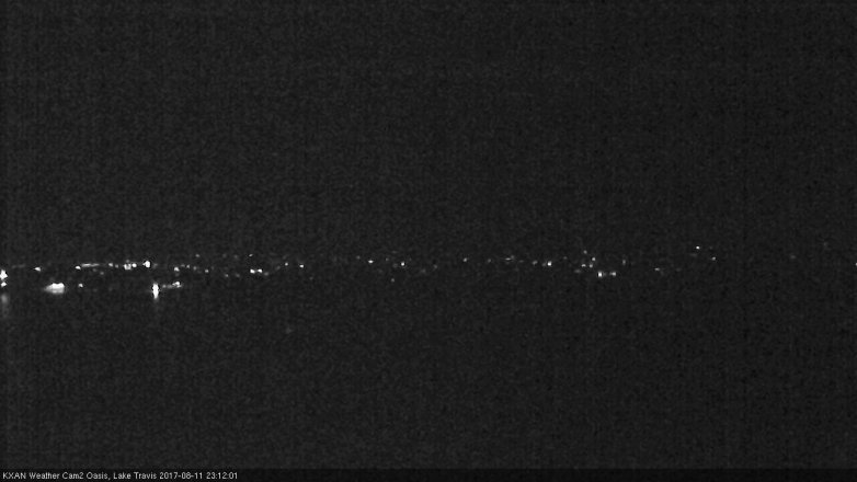 Lake Travis webcam, August 11, 2017 10:25 PM CT