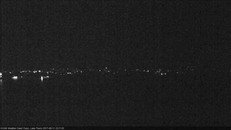 Lake Travis webcam, August 11, 2017 10:40 PM CT