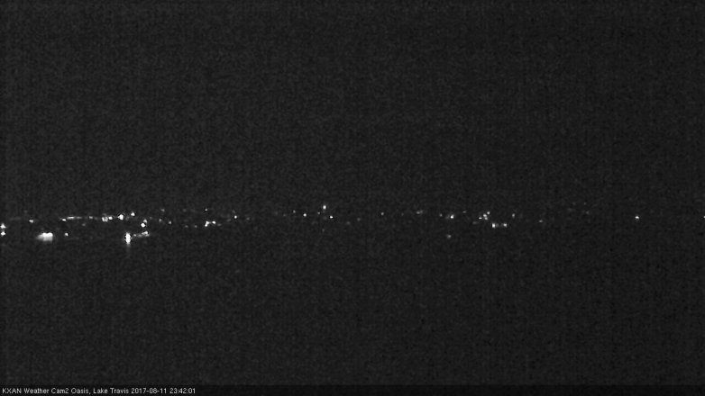 Lake Travis webcam, August 11, 2017 11:05 PM CT
