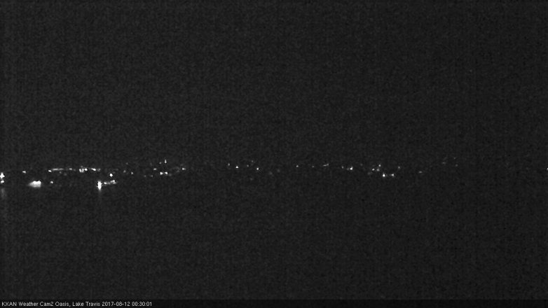 Lake Travis webcam, August 11, 2017 12:00 AM CT
