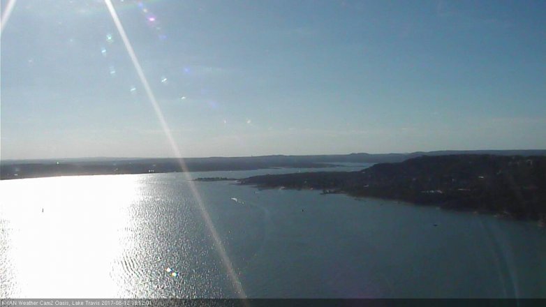 Lake Travis webcam, August 12, 2017 5:25 PM CT