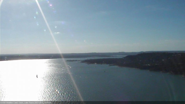 Lake Travis webcam, August 12, 2017 5:35 PM CT