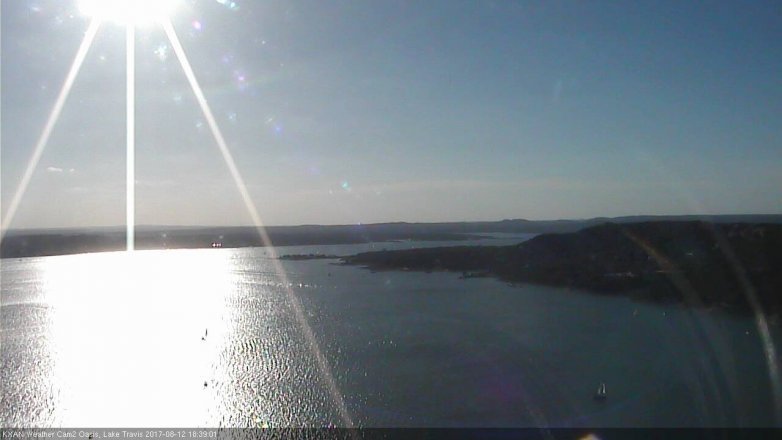 Lake Travis webcam, August 12, 2017 5:45 PM CT