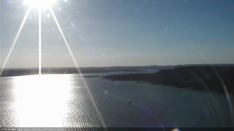 Lake Travis webcam, August 12, 2017 5:55 PM CT
