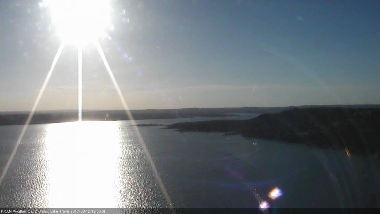 Lake Travis webcam, August 12, 2017 6:10 PM CT