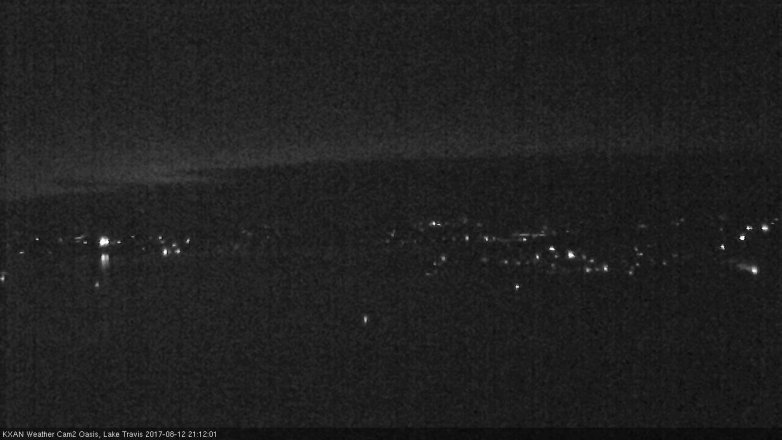 Lake Travis webcam, August 12, 2017 8:15 PM CT