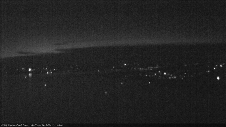 Lake Travis webcam, August 12, 2017 8:25 PM CT