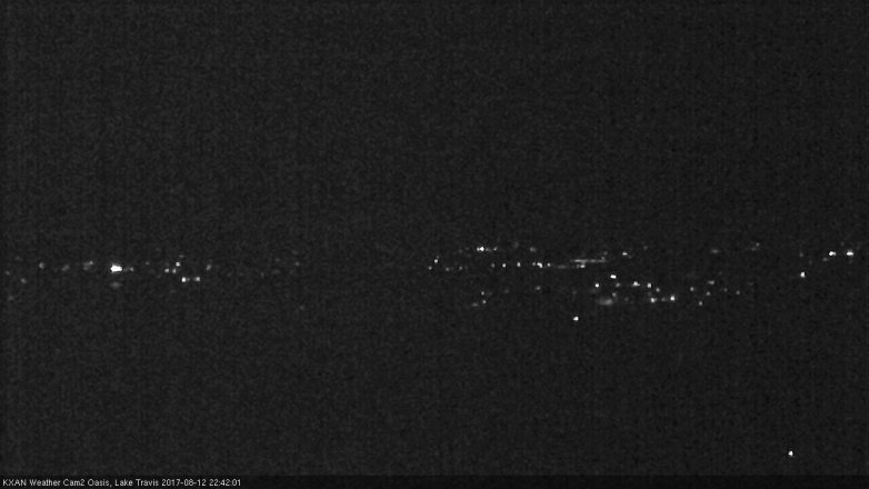Lake Travis webcam, August 12, 2017 9:45 PM CT