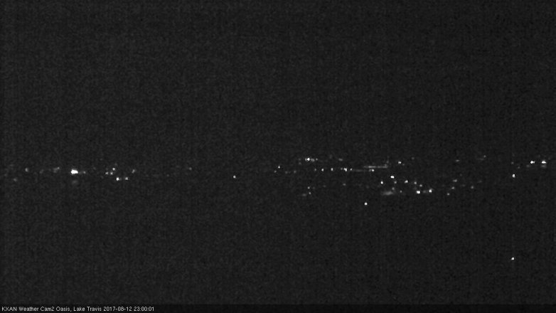 Lake Travis webcam, August 12, 2017 10:20 PM CT