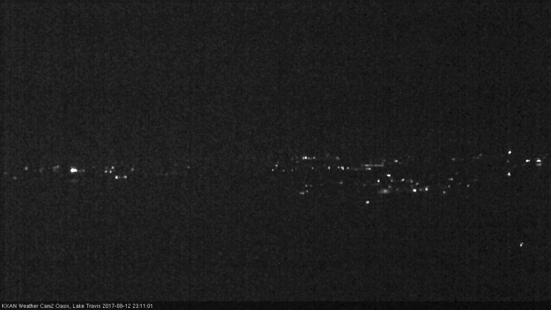 Lake Travis webcam, August 12, 2017 10:30 PM CT