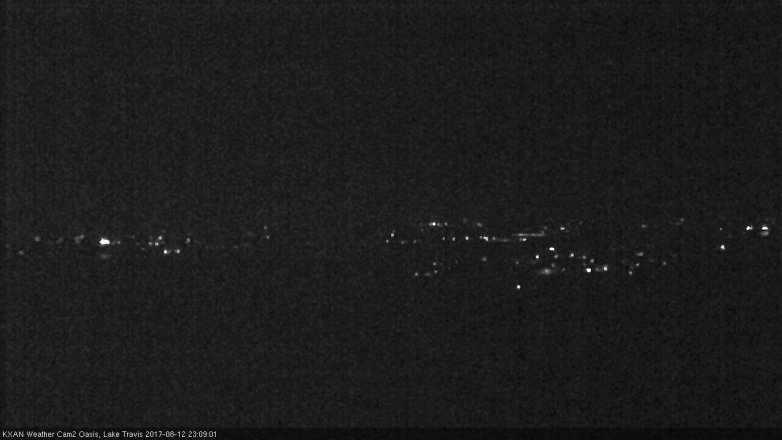 Lake Travis webcam, August 12, 2017 10:35 PM CT