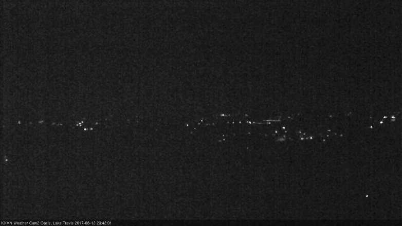 Lake Travis webcam, August 12, 2017 10:45 PM CT