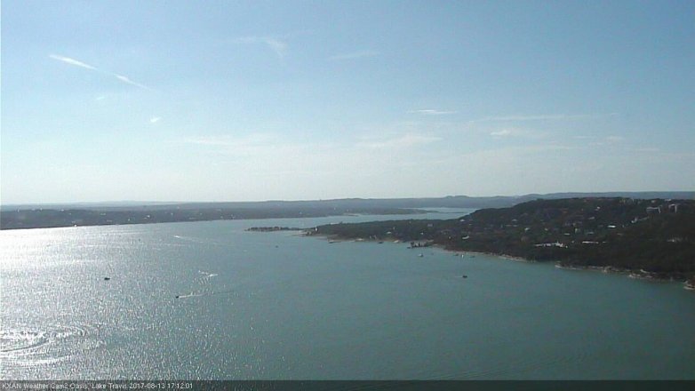 Lake Travis webcam, August 13, 2017 4:20 PM CT