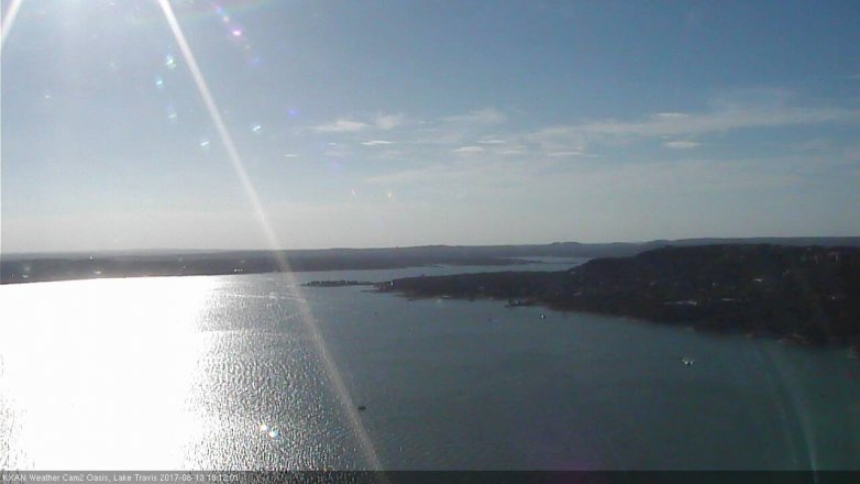Lake Travis webcam, August 13, 2017 5:25 PM CT