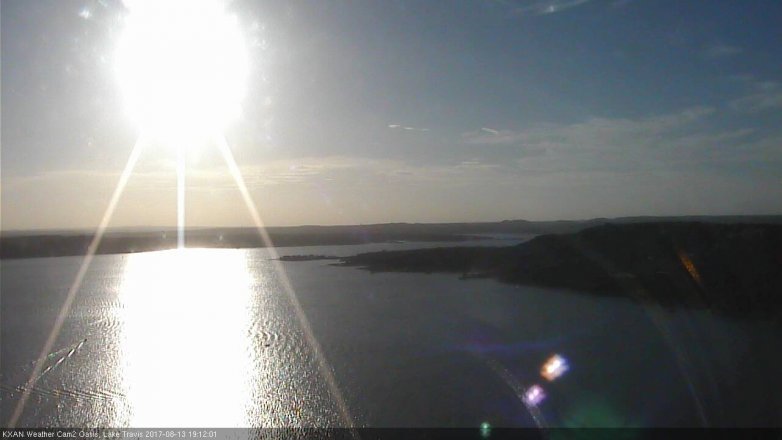 Lake Travis webcam, August 13, 2017 6:15 PM CT