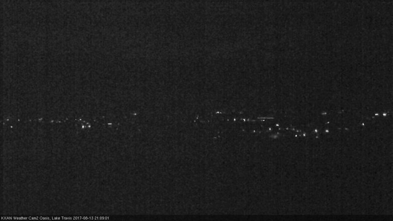 Lake Travis webcam, August 13, 2017 8:20 PM CT