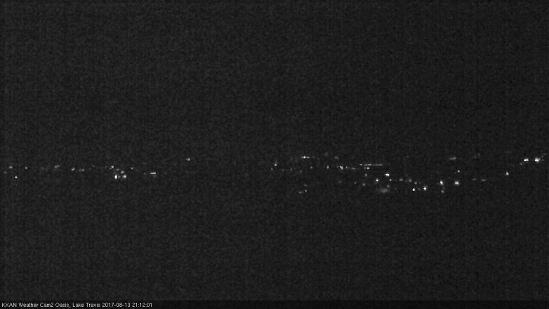 Lake Travis webcam, August 13, 2017 8:40 PM CT