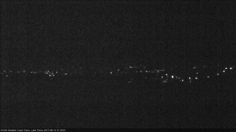 Lake Travis webcam, August 13, 2017 8:45 PM CT