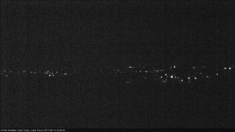 Lake Travis webcam, August 13, 2017 9:15 PM CT