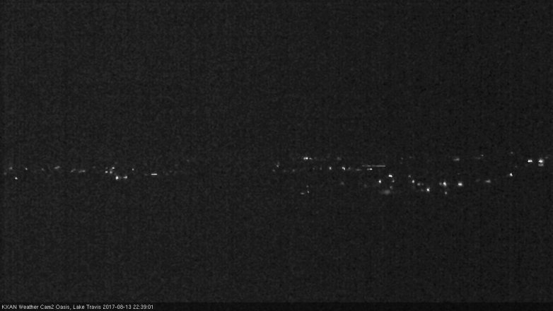 Lake Travis webcam, August 13, 2017 10:10 PM CT