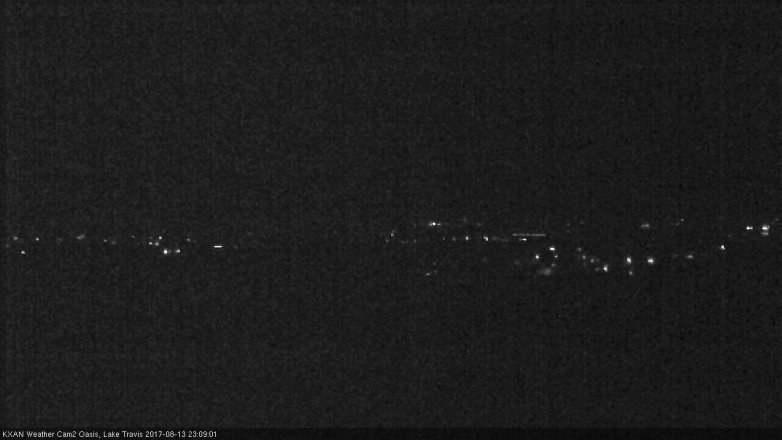 Lake Travis webcam, August 13, 2017 10:15 PM CT