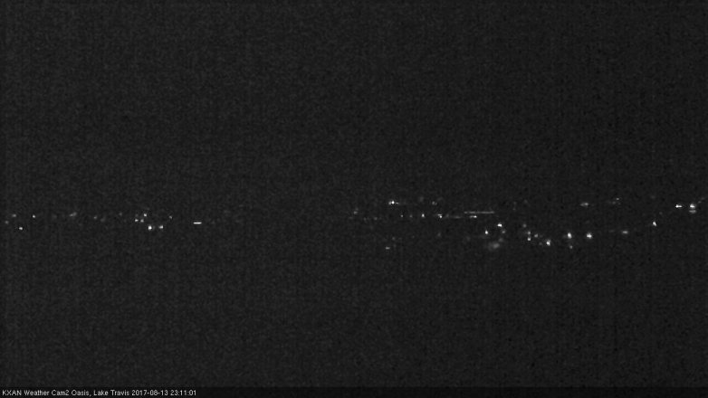 Lake Travis webcam, August 13, 2017 10:25 PM CT