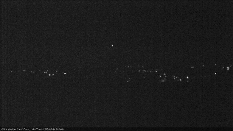 Lake Travis webcam, August 13, 2017 11:35 PM CT