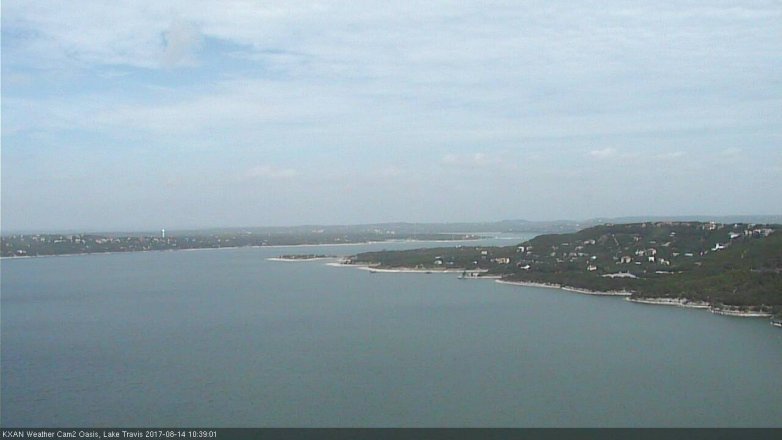 Lake Travis webcam, August 14, 2017 10:05 AM CT