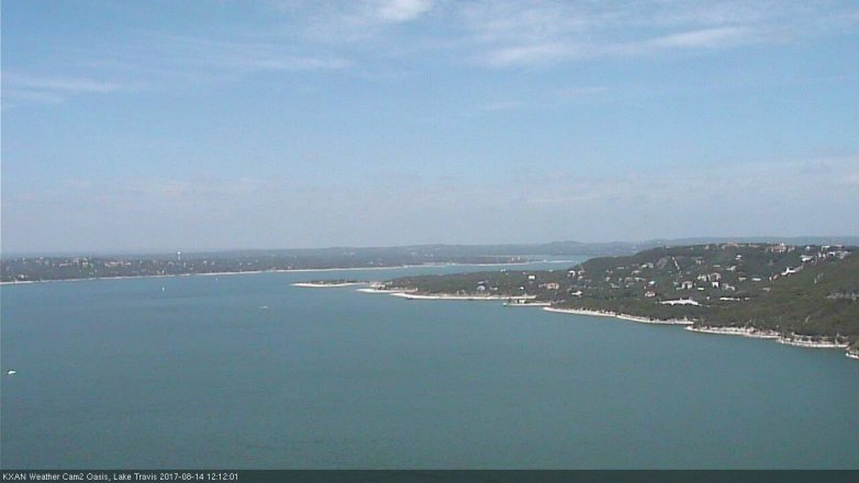 Lake Travis webcam, August 14, 2017 11:20 AM CT