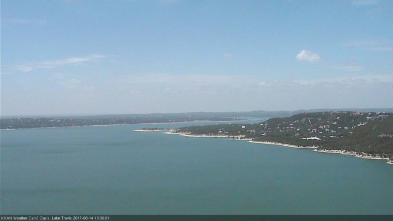 Lake Travis webcam, August 14, 2017 12:35 PM CT