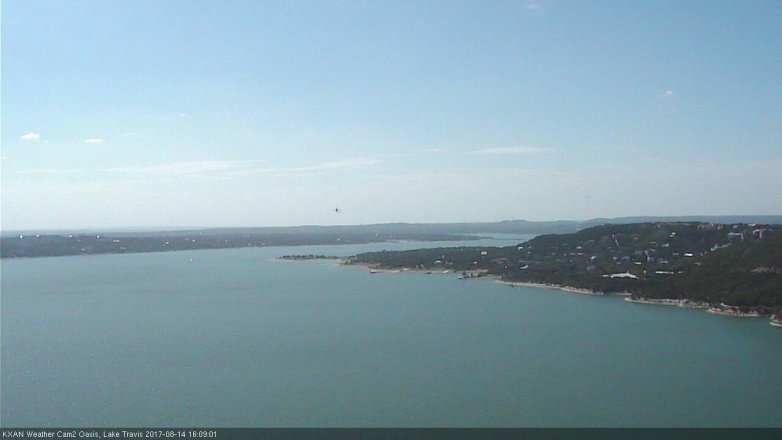 Lake Travis webcam, August 14, 2017 3:30 PM CT