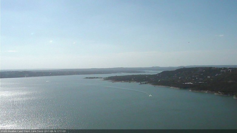 Lake Travis webcam, August 14, 2017 4:20 PM CT