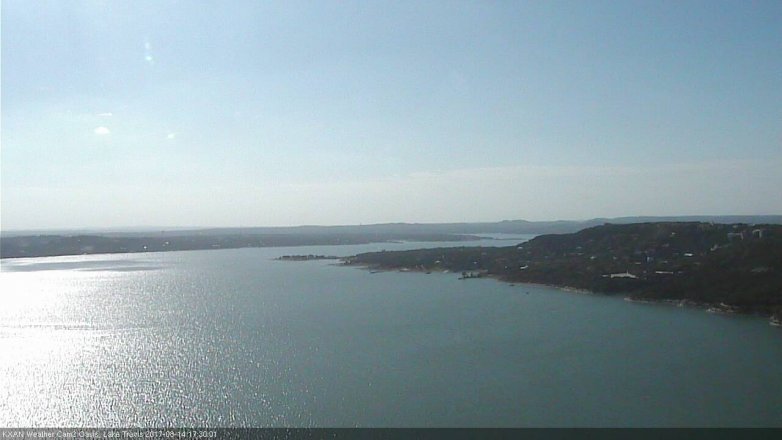 Lake Travis webcam, August 14, 2017 4:55 PM CT