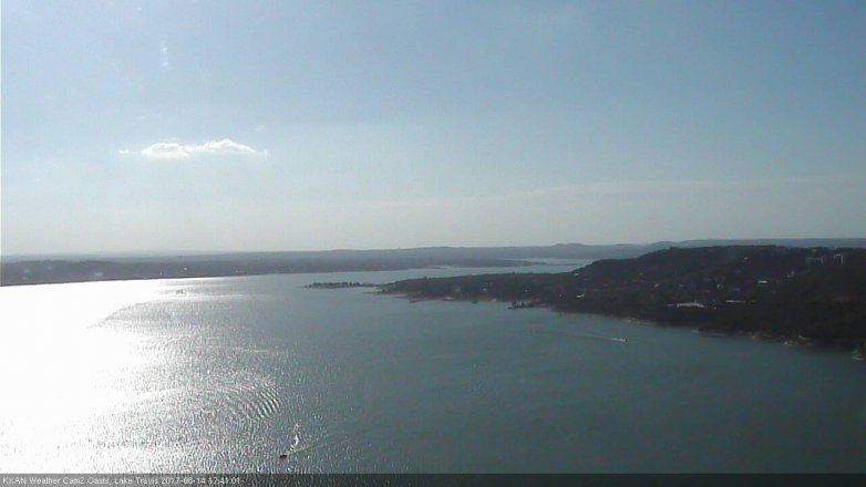 Lake Travis webcam, August 14, 2017 5:10 PM CT