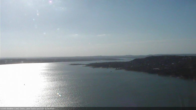Lake Travis webcam, August 14, 2017 5:20 PM CT