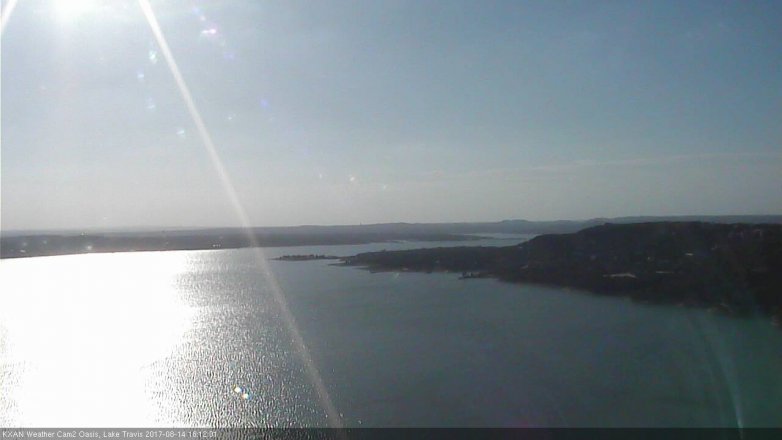Lake Travis webcam, August 14, 2017 5:25 PM CT