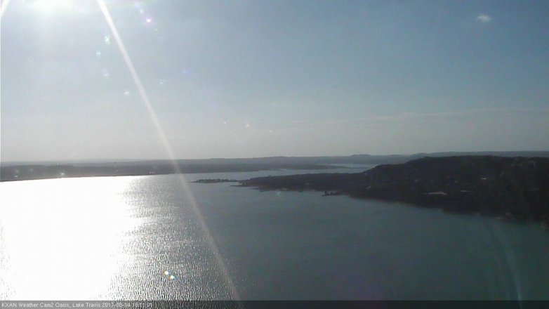 Lake Travis webcam, August 14, 2017 5:30 PM CT
