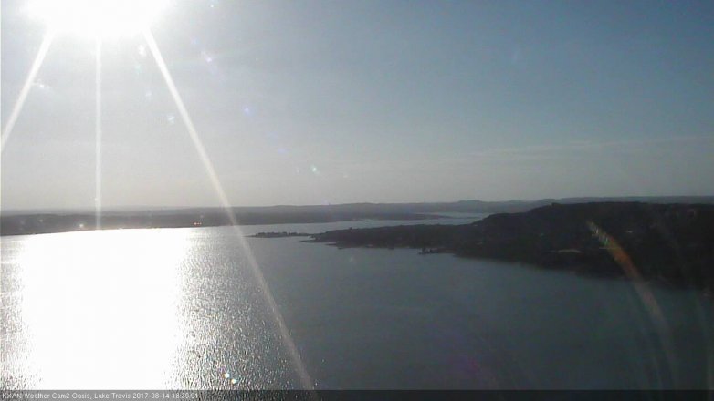 Lake Travis webcam, August 14, 2017 5:40 PM CT